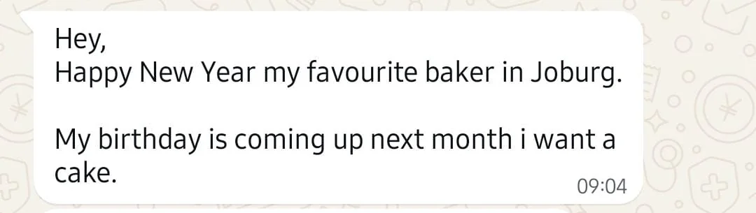 Customer feedback screenshot 1