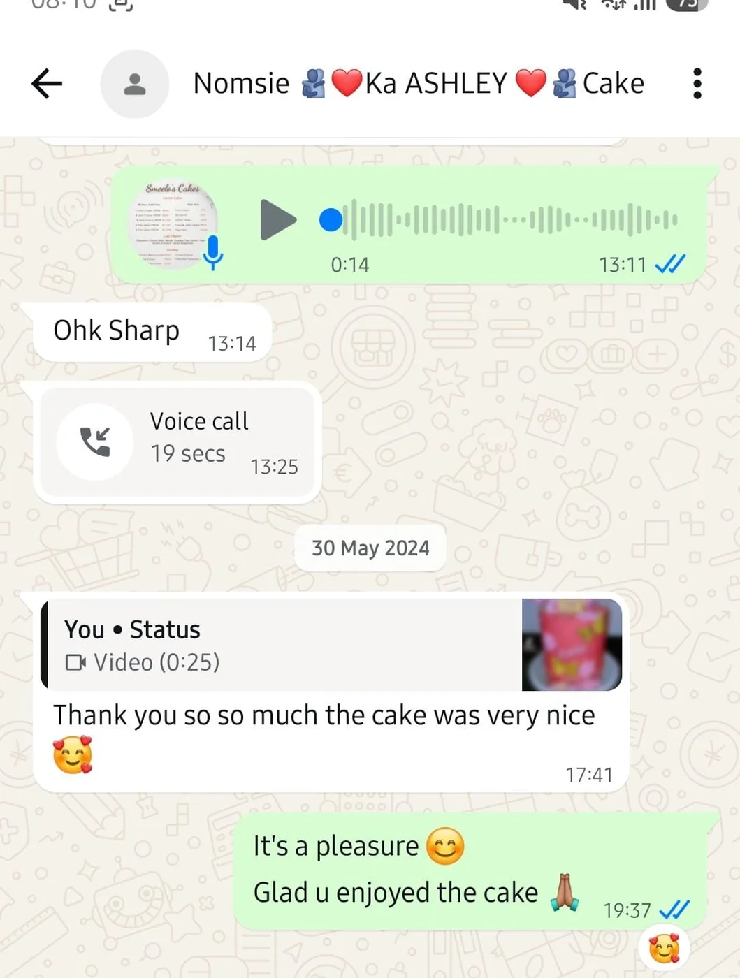 Customer feedback screenshot 10